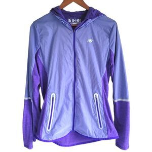 New Balance Full Zip Lightweight Jacket Purple Women’s Medium